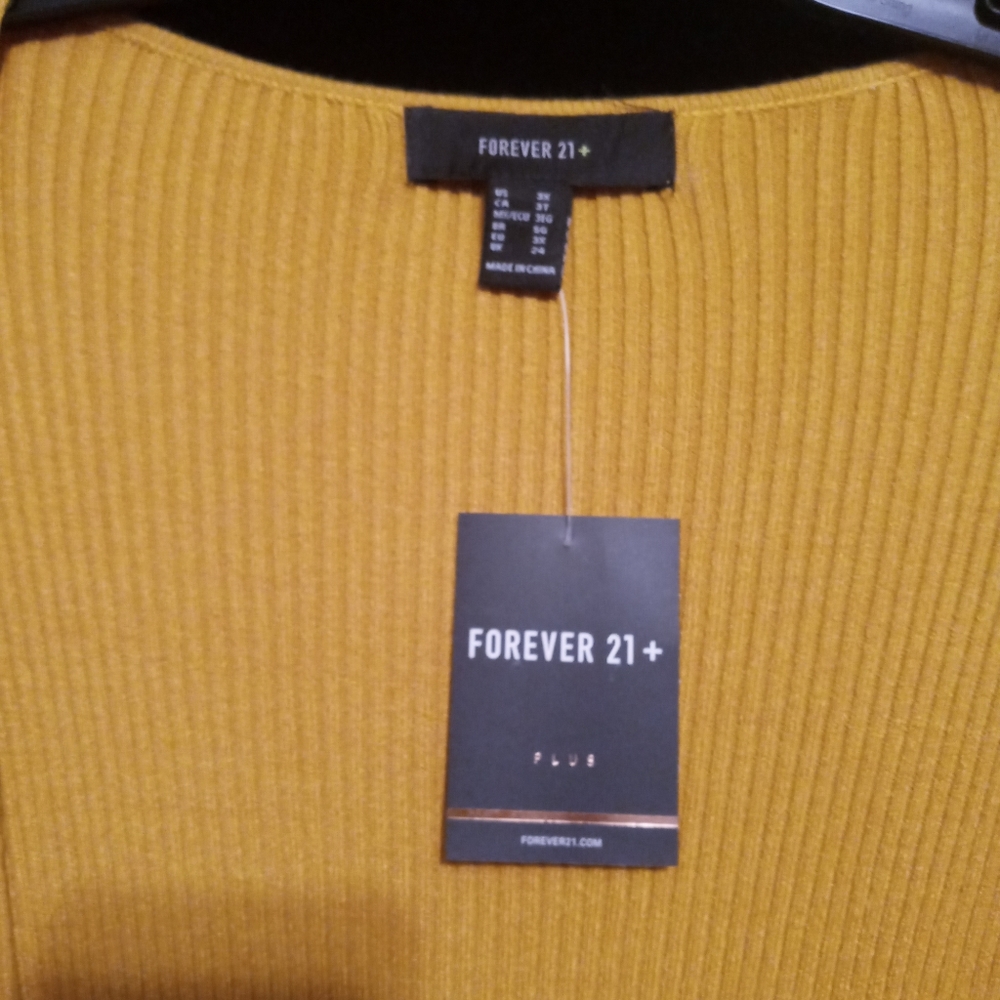 New Mustard Cardigan Sweater